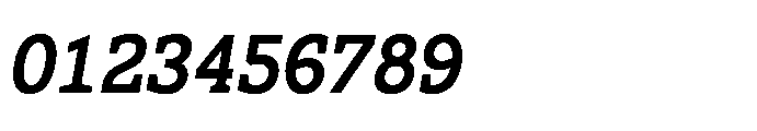Ponent Bold Serif Italic Font OTHER CHARS
