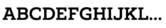 Ponent Bold Serif Font UPPERCASE