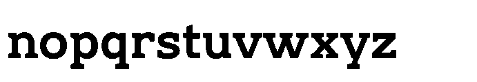 Ponent Bold Serif Font LOWERCASE