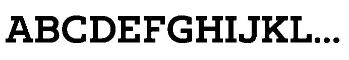 Ponent Bold Font UPPERCASE