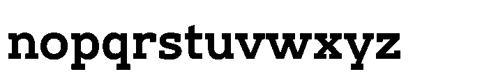 Ponent Bold Font LOWERCASE