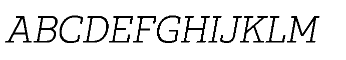 Ponent Book Italic Font UPPERCASE