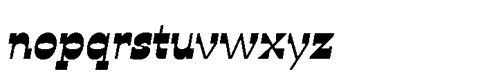 Ponent Book Italienne Italic Font LOWERCASE