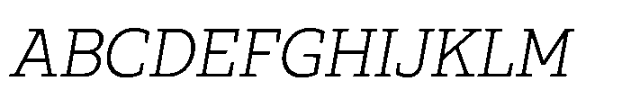 Ponent Book Serif Italic Font UPPERCASE