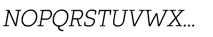 Ponent Book Serif Italic Font UPPERCASE