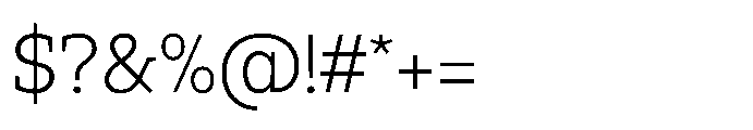 Ponent Book Serif Font OTHER CHARS