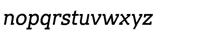 Ponent Italic VF Font LOWERCASE