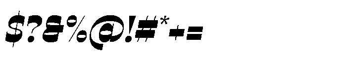 Ponent Light Italienne Italic Font OTHER CHARS