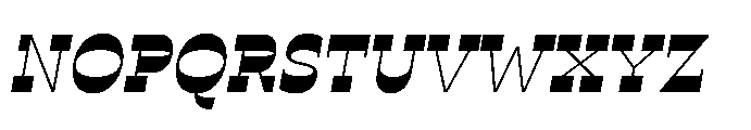 Ponent Light Italienne Italic Font UPPERCASE