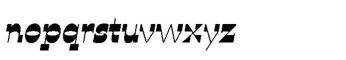 Ponent Light Italienne Italic Font LOWERCASE