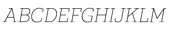 Ponent Light Serif Italic Font UPPERCASE