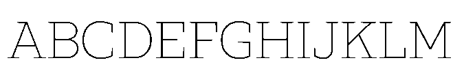 Ponent Light Serif Font UPPERCASE