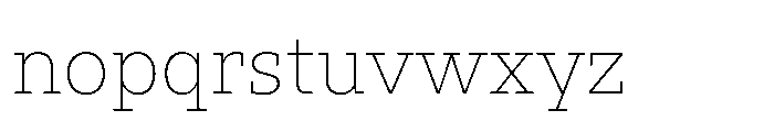 Ponent Light Font LOWERCASE