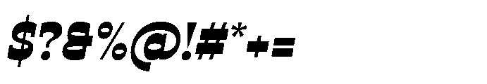 Ponent Regular Italienne Italic Font OTHER CHARS
