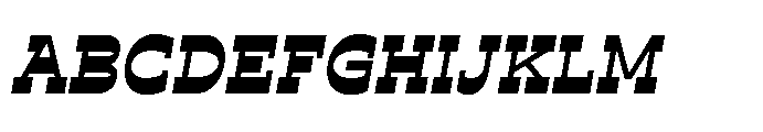 Ponent Regular Italienne Italic Font UPPERCASE