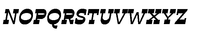 Ponent Regular Italienne Italic Font UPPERCASE