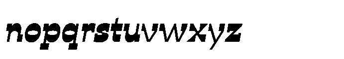 Ponent Regular Italienne Italic Font LOWERCASE