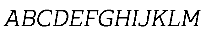 Ponent Regular Lapidary Italic Font UPPERCASE