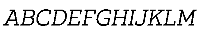 Ponent Regular Serif Italic Font UPPERCASE