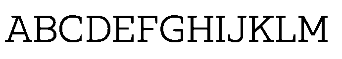 Ponent Regular Serif Font UPPERCASE