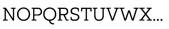 Ponent Regular Serif Font UPPERCASE