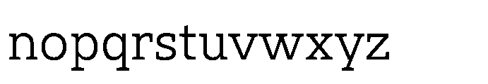 Ponent Regular Serif Font LOWERCASE