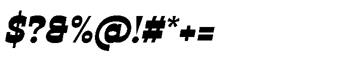 Ponent Semi Bold Italienne Italic Font OTHER CHARS