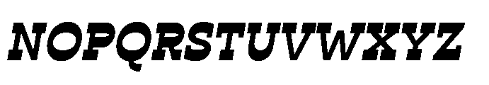 Ponent Semi Bold Italienne Italic Font UPPERCASE