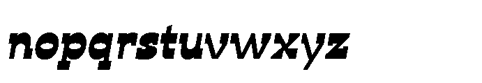 Ponent Semi Bold Italienne Italic Font LOWERCASE