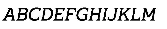 Ponent Semi Bold Lapidary Italic Font UPPERCASE