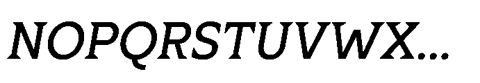 Ponent Semi Bold Lapidary Italic Font UPPERCASE