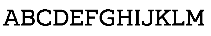 Ponent Semi Bold Serif Font UPPERCASE