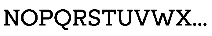 Ponent Semi Bold Serif Font UPPERCASE