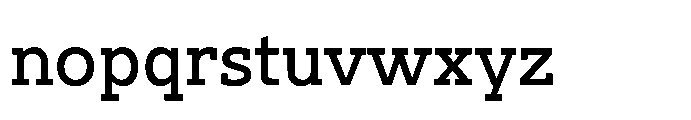 Ponent Semi Bold Font LOWERCASE