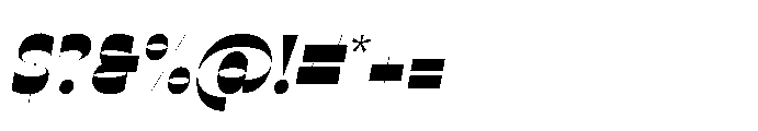 Ponent Thin Italienne Italic Font OTHER CHARS
