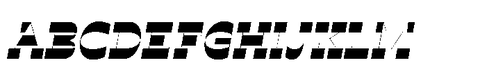 Ponent Thin Italienne Italic Font UPPERCASE