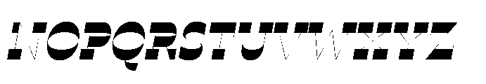 Ponent Thin Italienne Italic Font UPPERCASE