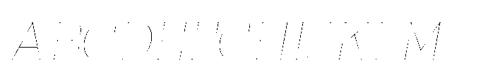 Ponent Thin Lapidary Italic Font UPPERCASE