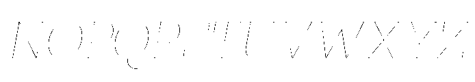 Ponent Thin Lapidary Italic Font UPPERCASE