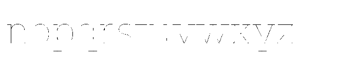 Ponent Thin Lapidary Font LOWERCASE