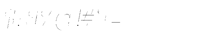 Ponent Thin Serif Italic Font OTHER CHARS