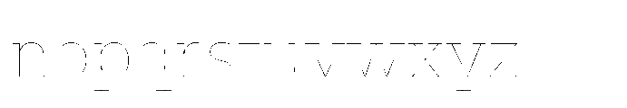 Ponent Thin Serif Font LOWERCASE