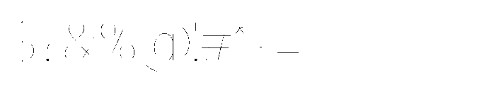 Ponent Thin Font OTHER CHARS