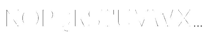 Ponent Thin Font UPPERCASE