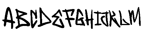 Poney Bear Graffiti Font UPPERCASE