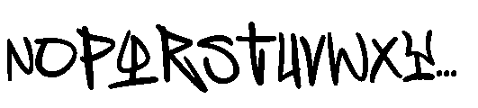Poney Bear Graffiti Font UPPERCASE