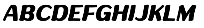 Ponlamai Black Italic Font UPPERCASE