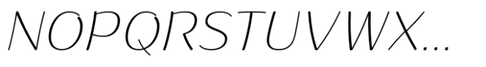 Ponlamai Extra Light Italic Font UPPERCASE