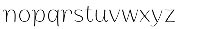 Ponlamai Extra Light Font LOWERCASE