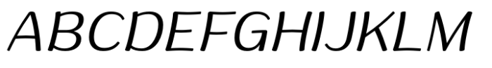 Ponlamai Italic Font UPPERCASE